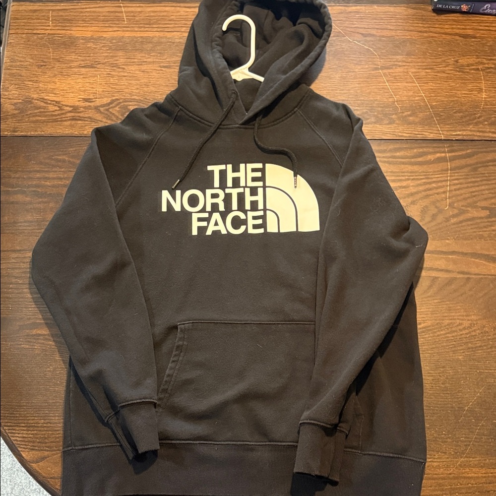 The North Face Black and White Logo Hoodie